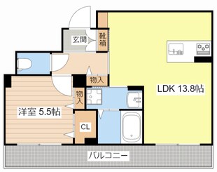 エアフォルク河原の物件間取画像